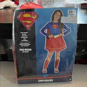 Supergirl Kids Costume - Blue and Red